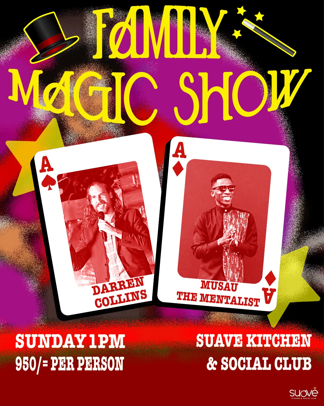 WESTLANDS: MIND GAMES & MAGIC SHOW with Musau & Darren 18th October
