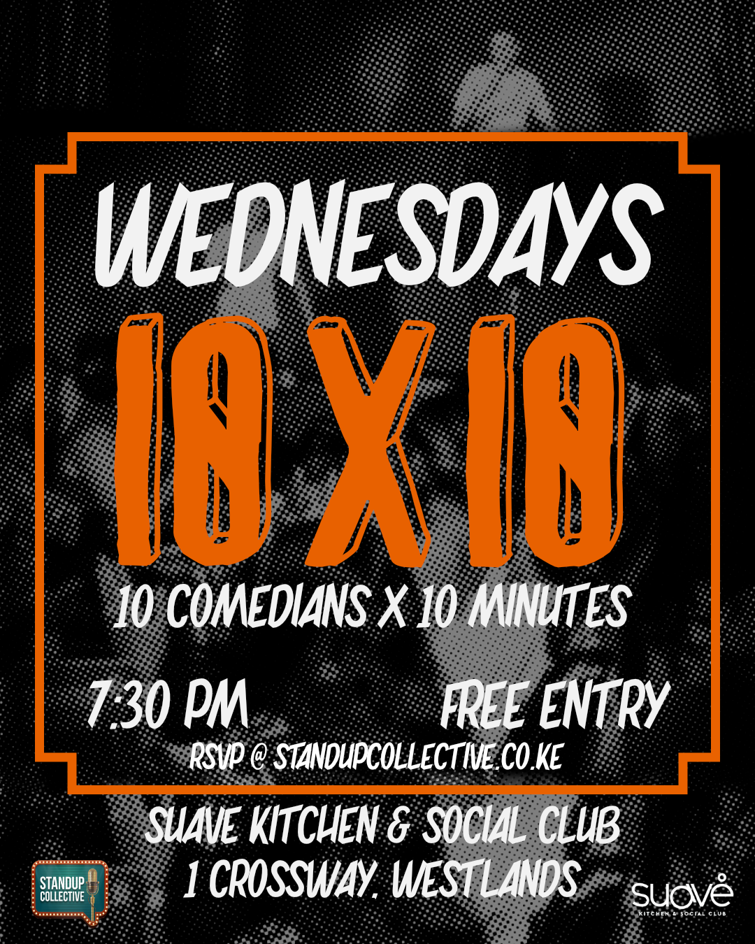 WESTLANDS: 10X10 Comedy Night 9th SEP