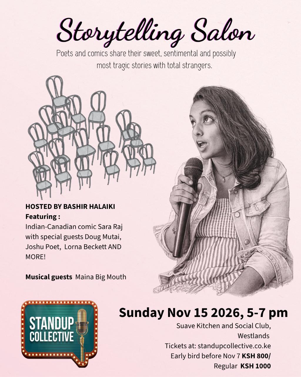 WESTLANDS: Storytelling Salon 15th November