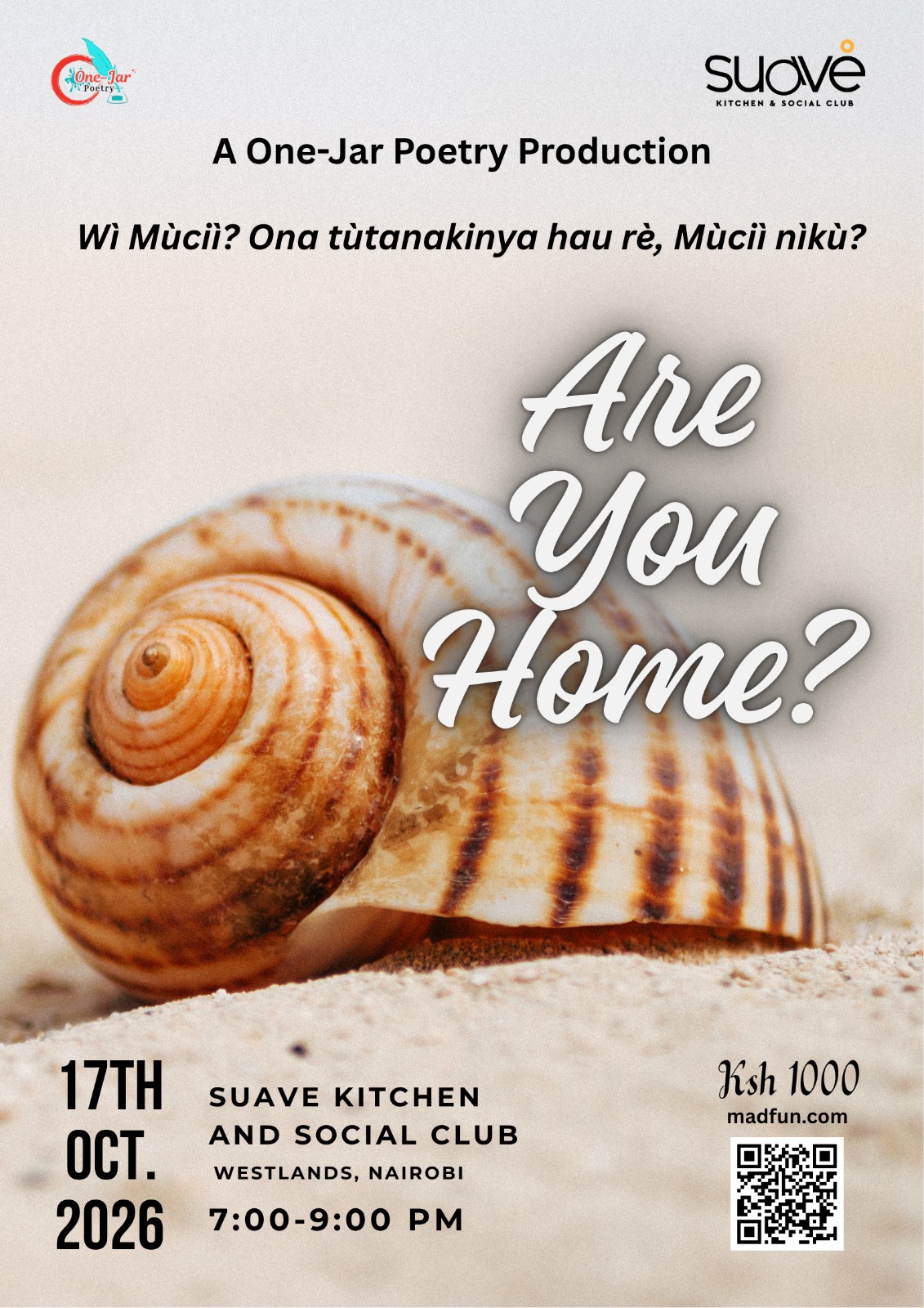 WESTLANDS : Are You Home 17th October