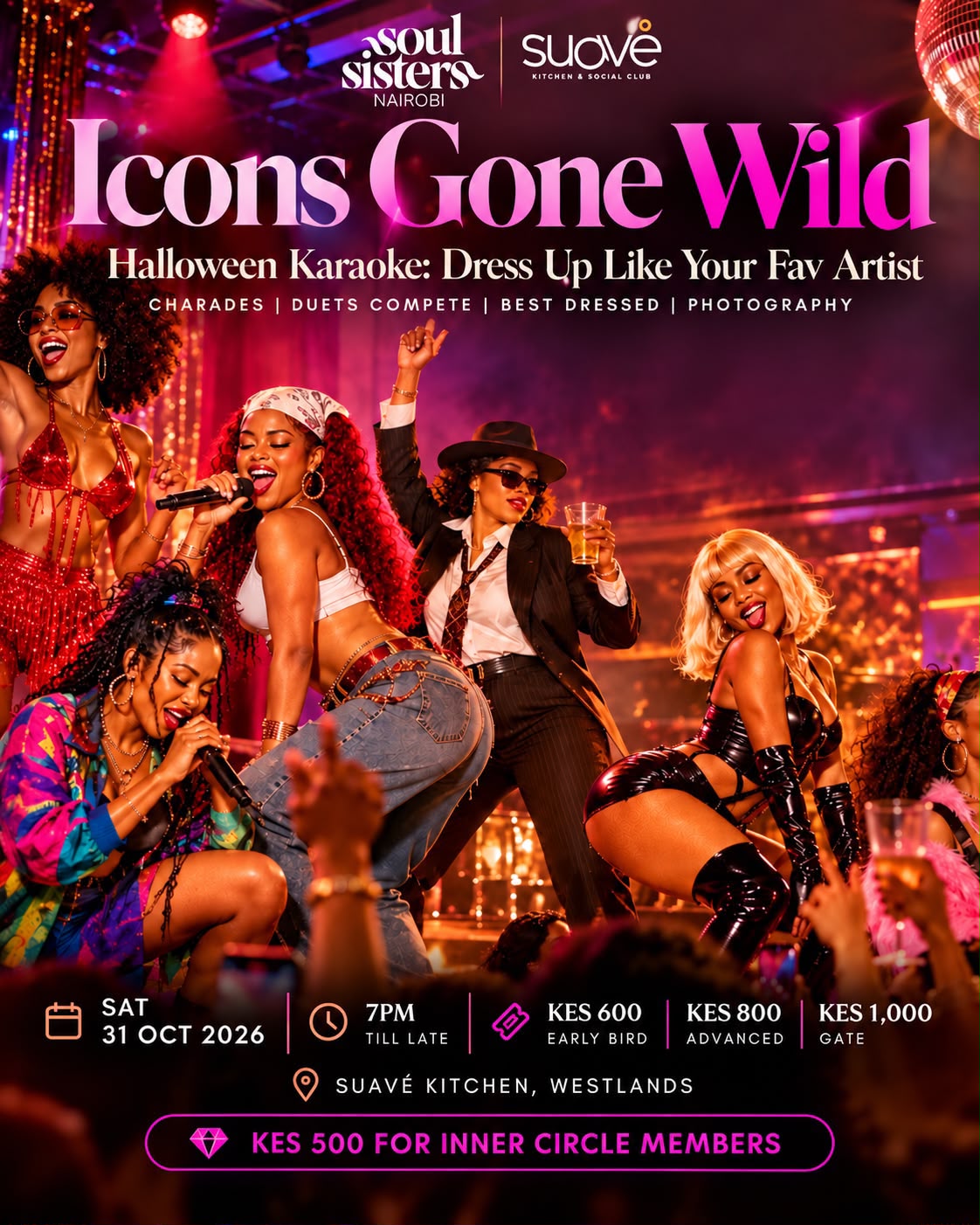 WESTLANDS: ICONS GONE WILD by Soul Sisters 31st October