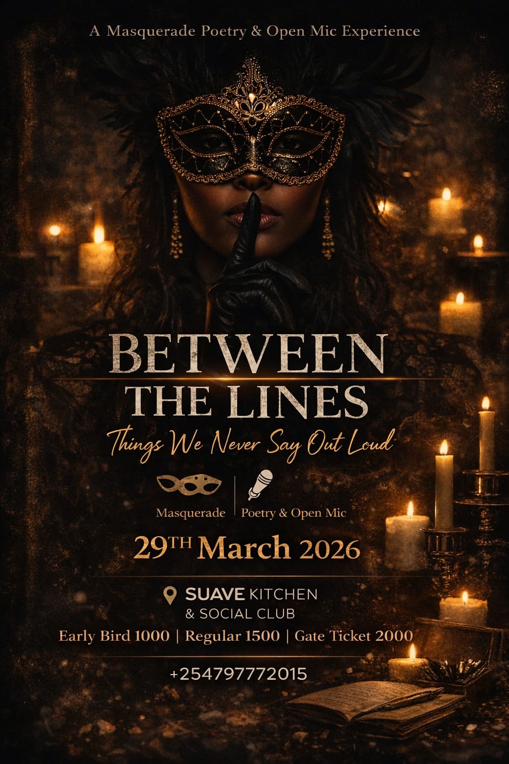 WESTLANDS : A masquerade Poetry & Open Mic Experience