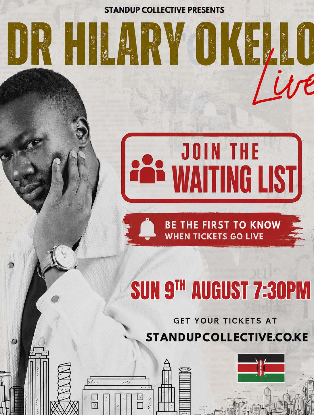 WAITING LIST: Dr. Hilary Okello Live Sunday 9th 