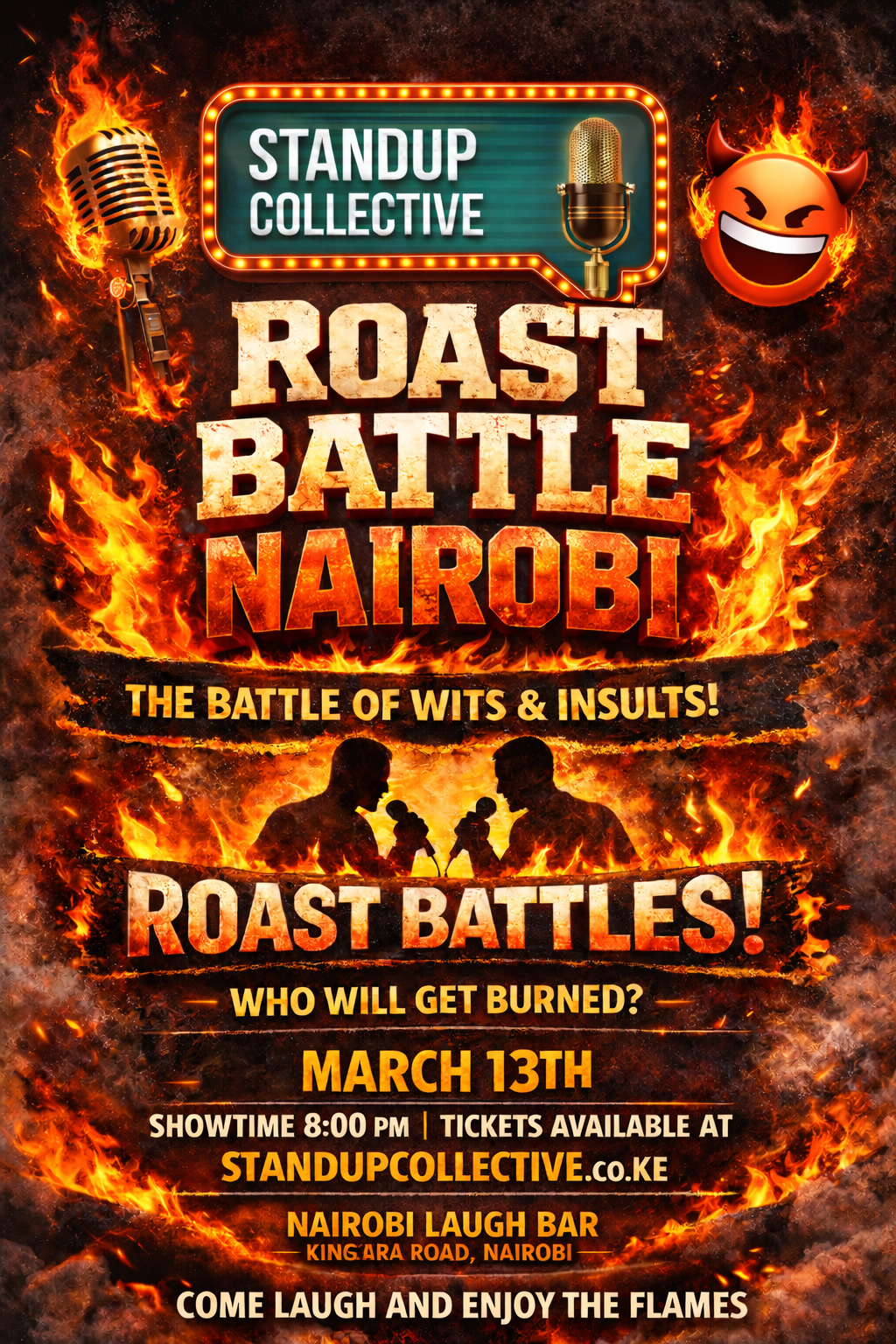 WESTLANDS: Roast Battle Nairobi- 13th March