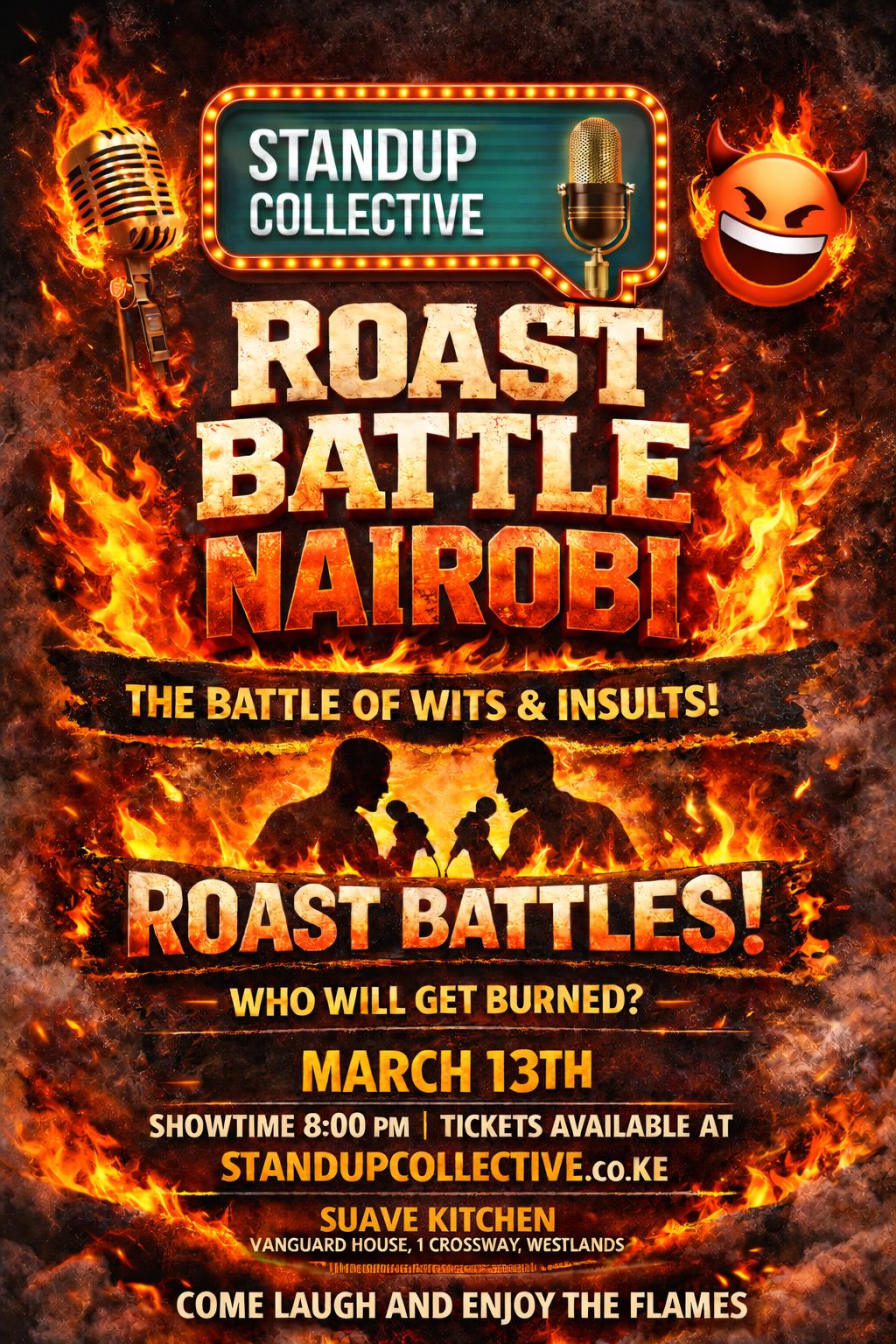 WESTLANDS: Roast Battle Nairobi- 13th March