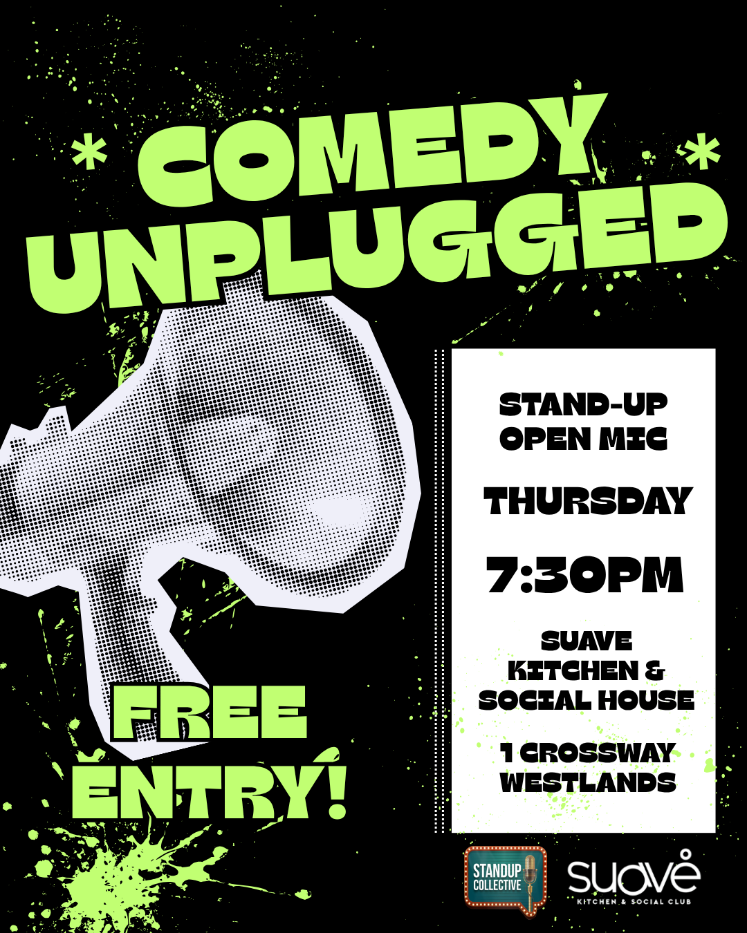 WESTLANDS: Comedy Unplugged 10 SEP