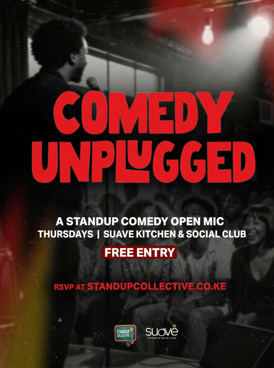 WESTLANDS-COMEDY UNPLUGGED 2ND APRIL