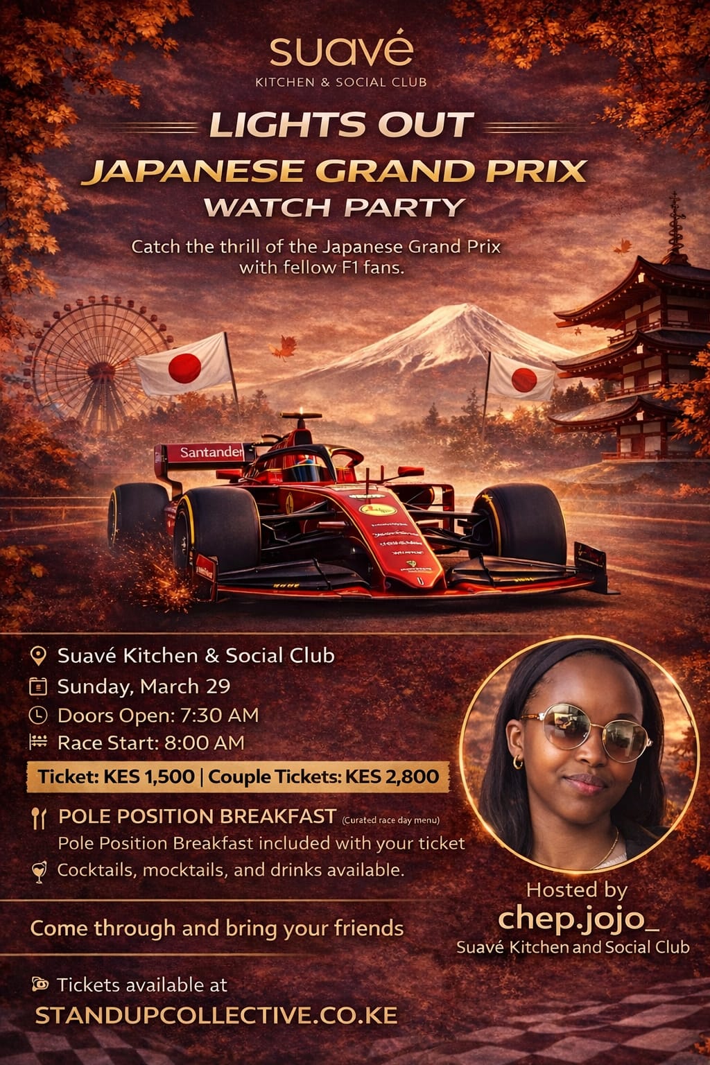 Fast Cars & Good Vibes F1 Japanese GP Watch Party