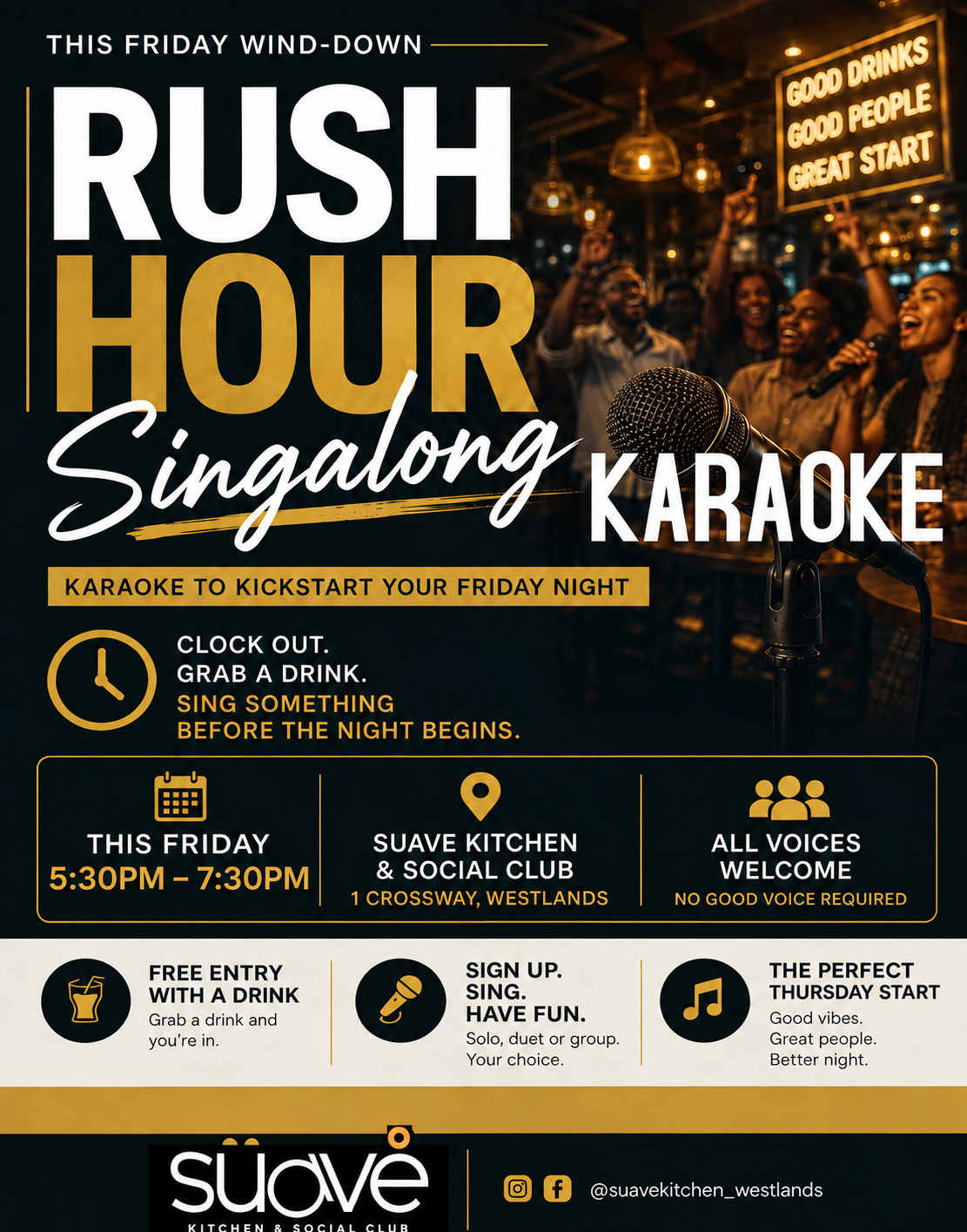 WESTLANDS: Rush Hour Karaoke 18TH SEP