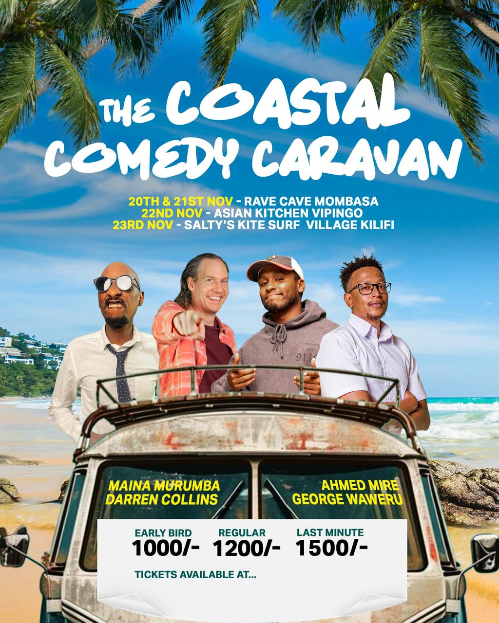 THE COASTAL COMEDY CARAVAN  – Asian Kitchen, Vipingo
