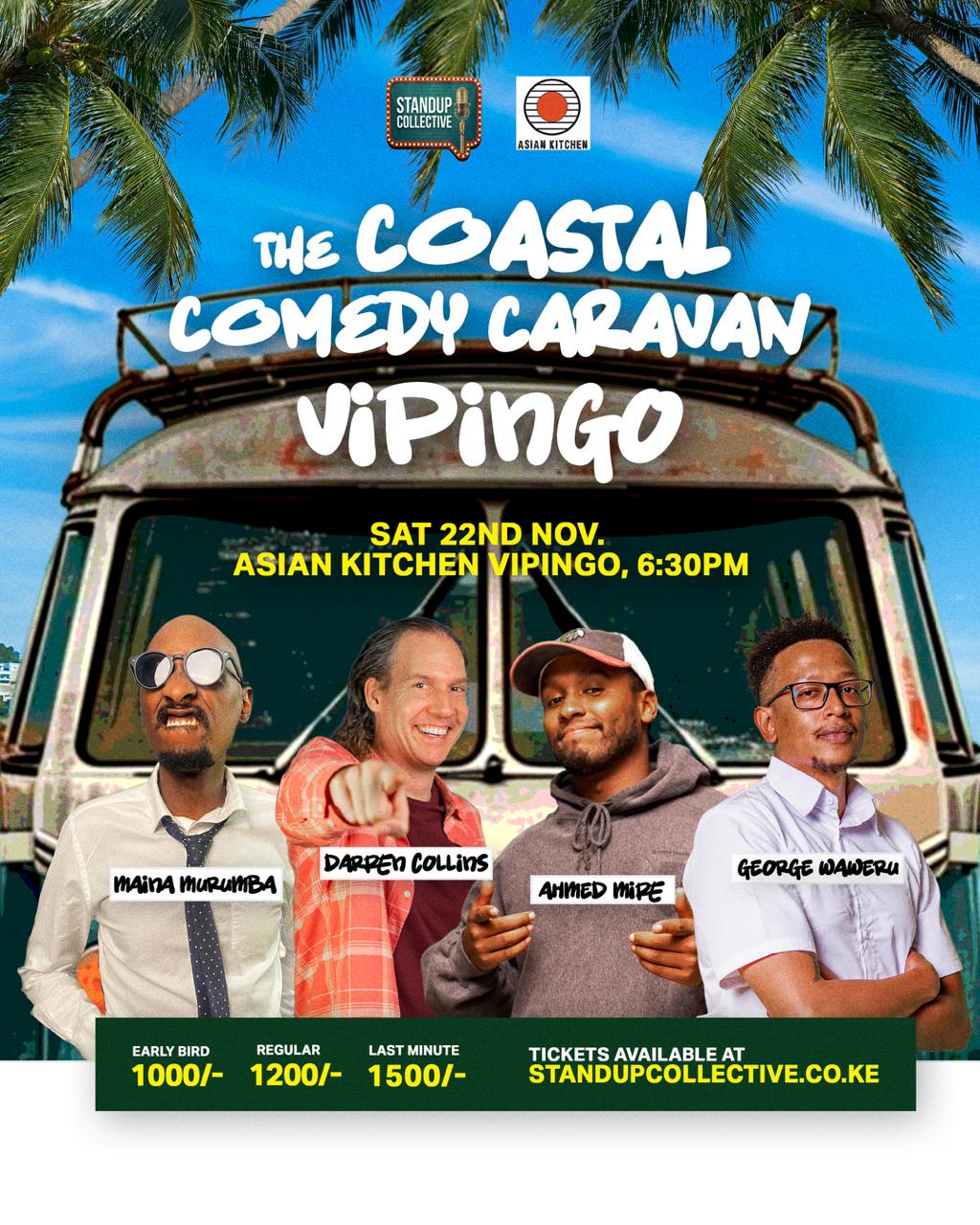 THE COASTAL COMEDY CARAVAN – Asian Kitchen, Vipingo