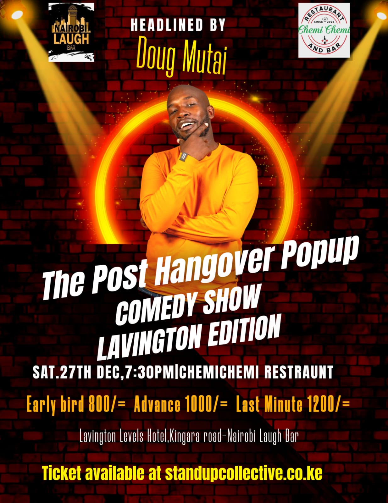 LAVINGTON-THE POST HANGOVER POP UP 27TH DEC
