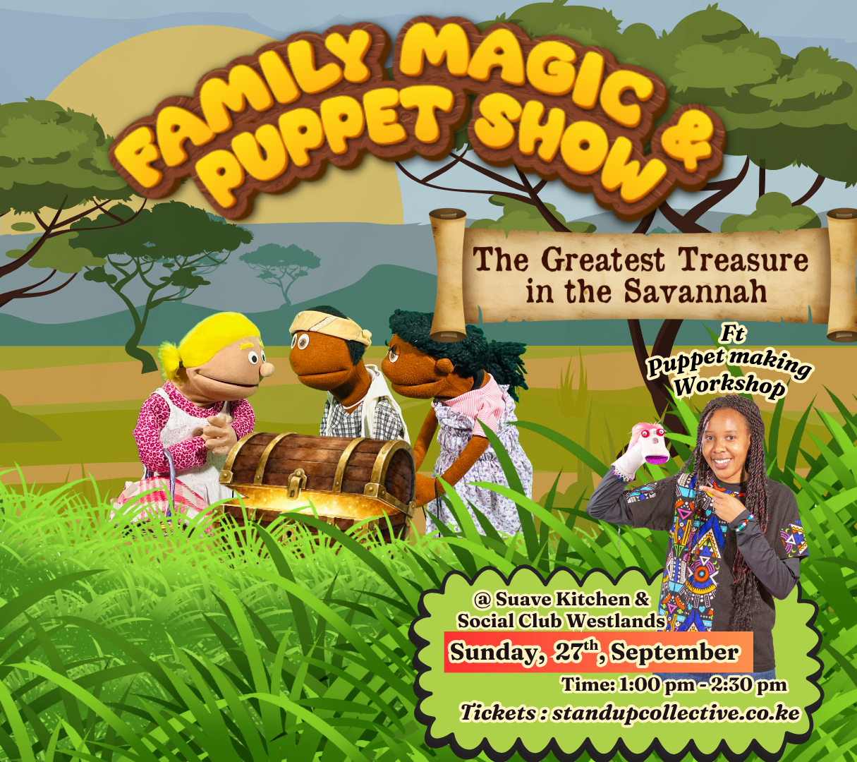 WESTLANDS: Family Magic & Puppet Show 27th September