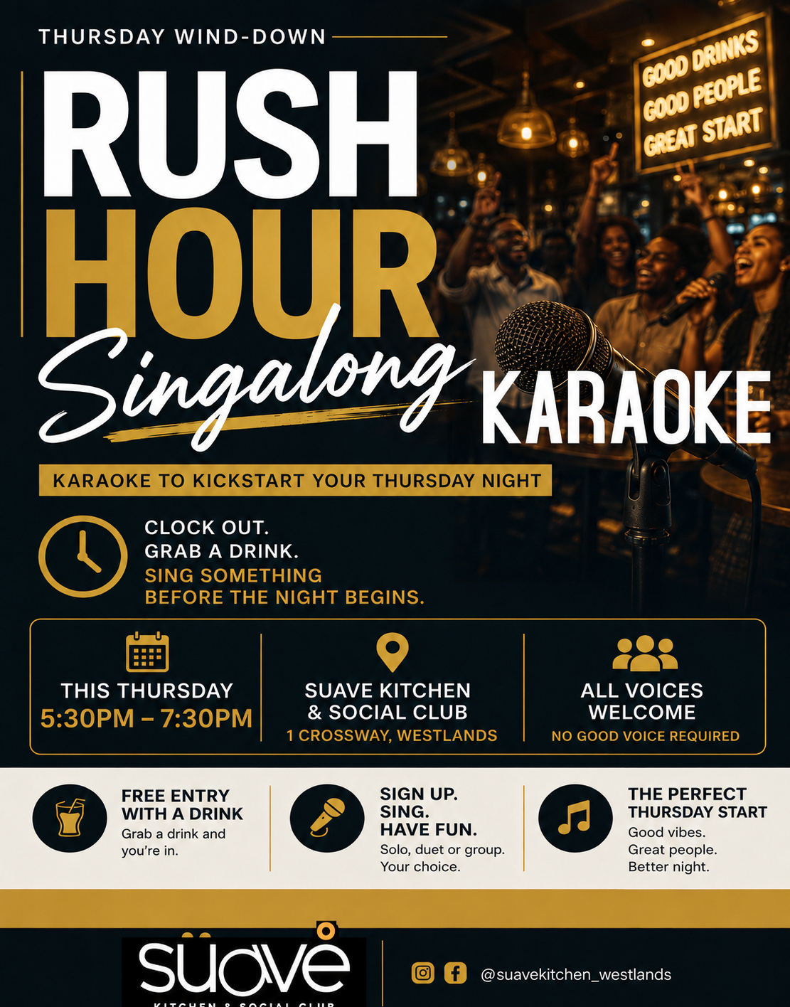 WESTLANDS: Rush Hour Karaoke 2nd July