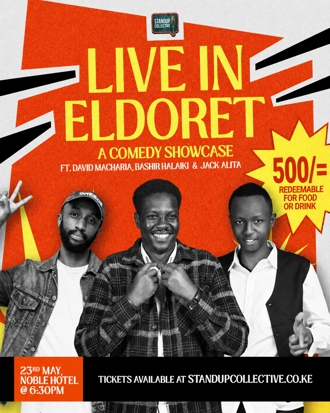 LIVE IN ELDORET: Comedy Showcase 23rd May