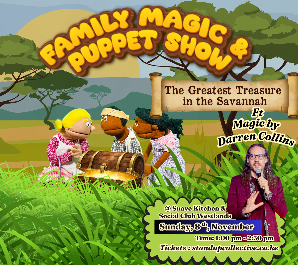 WESTLANDS: Family Magic & Puppet Show 8th November