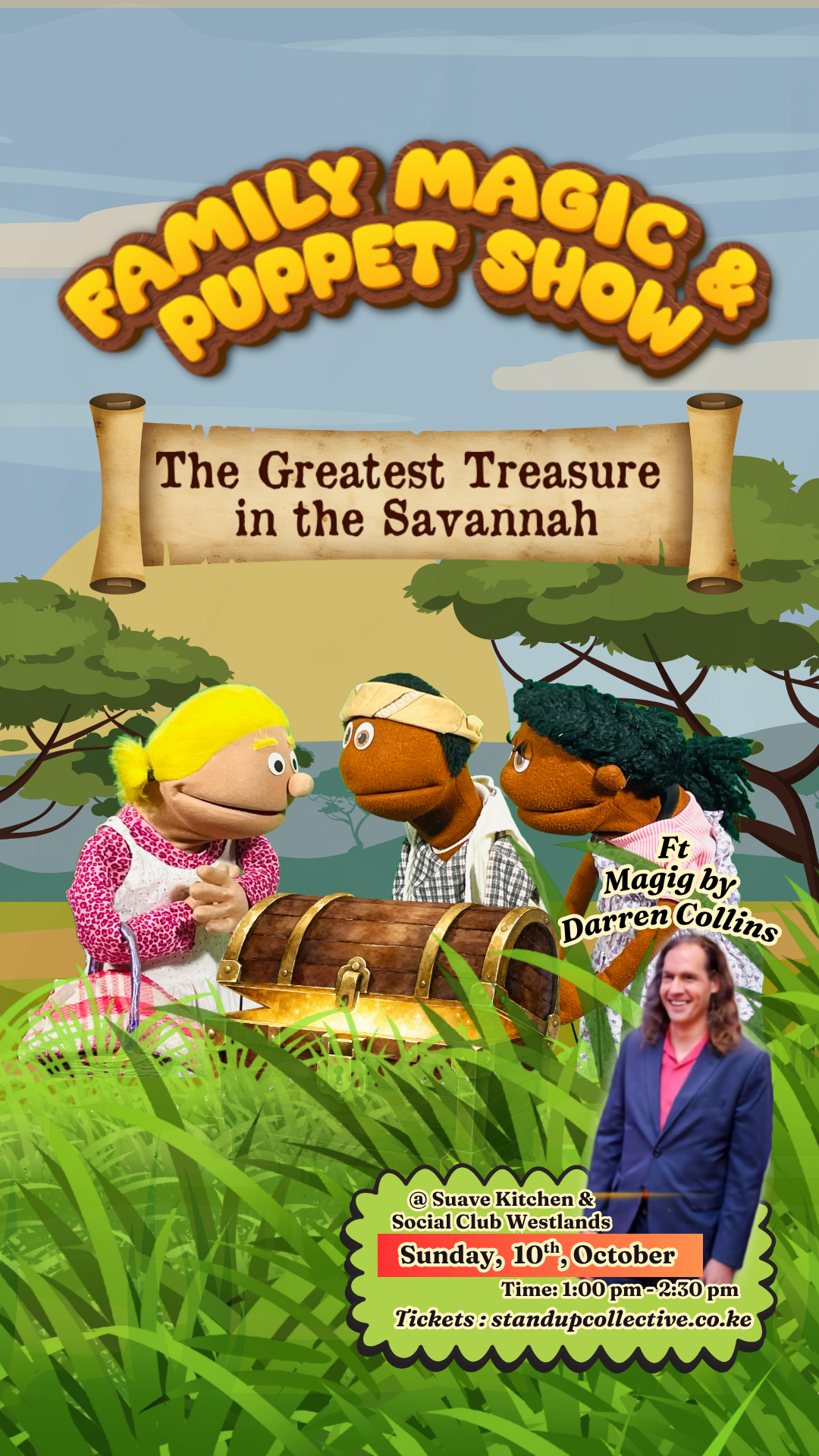 WESTLANDS: Family Magic & Puppet Show 10th October