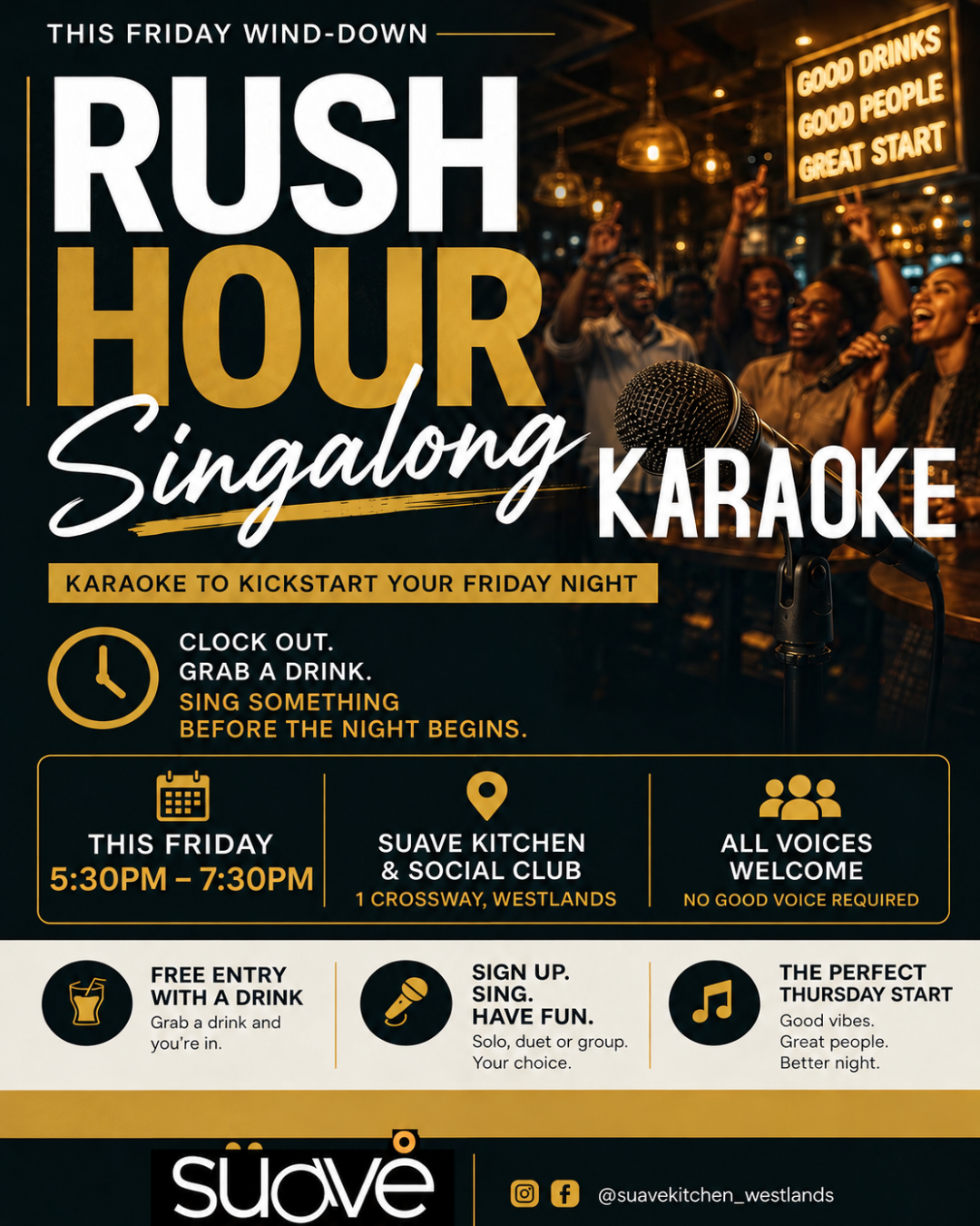 WESTLANDS: Rush Hour Karaoke 11th SEP
