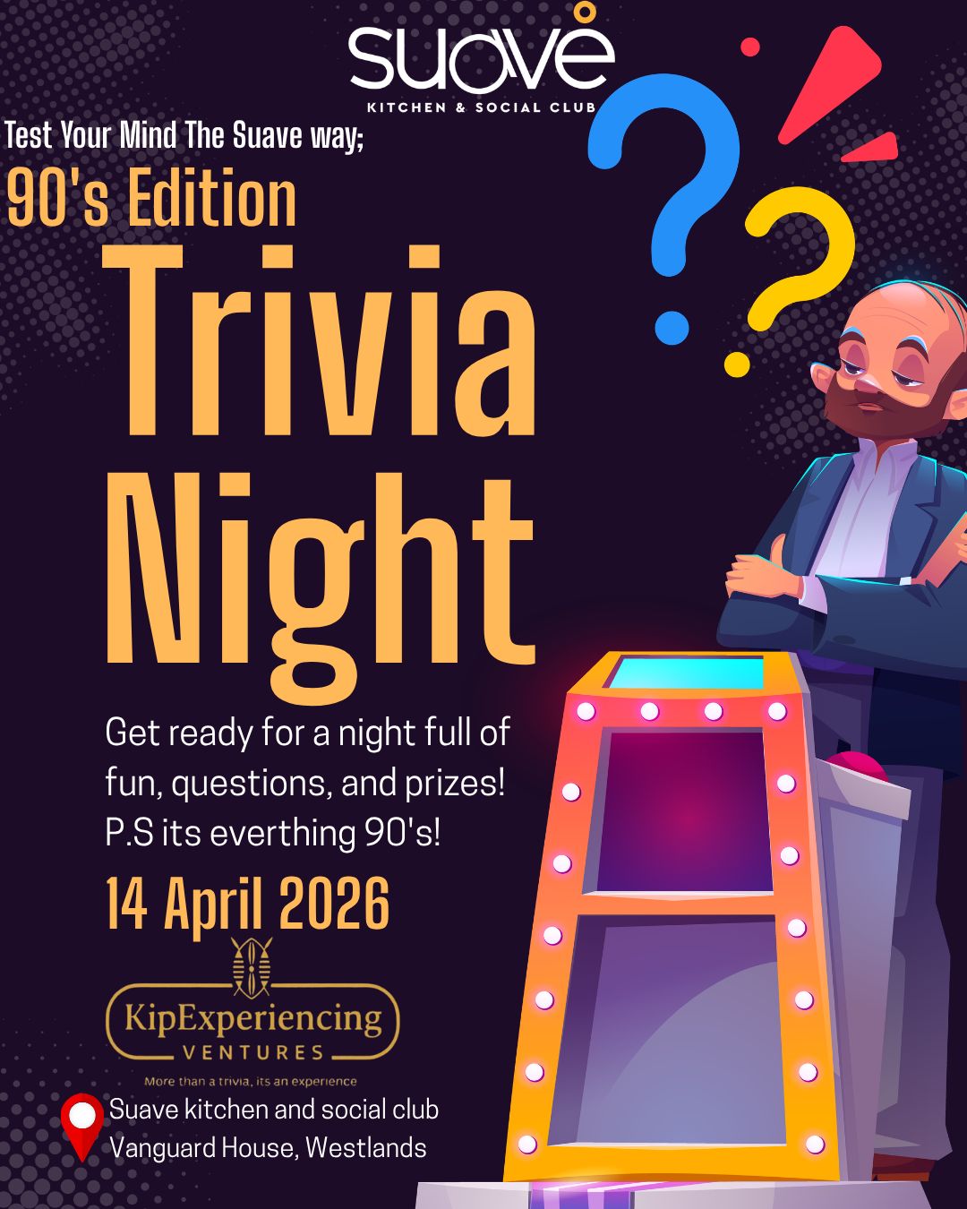 WESTLANDS : Trivia Night 14th April