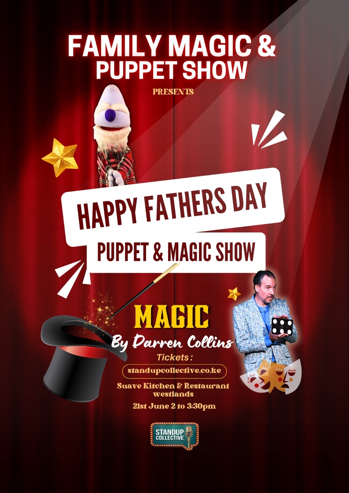 WESTLANDS: Family Magic & Puppet Show 21st June
