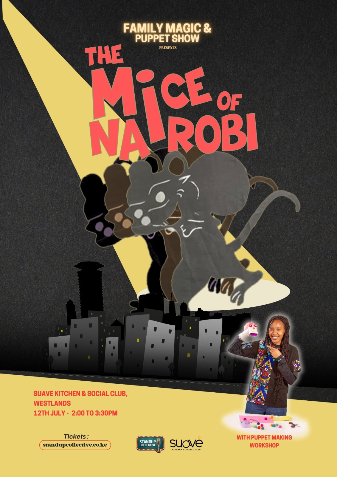 WESTLANDS:  Family Magic & Puppet Show 12th July