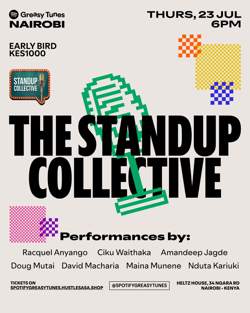 Spotify Greasy Tunes X Standup Collective 23rd July