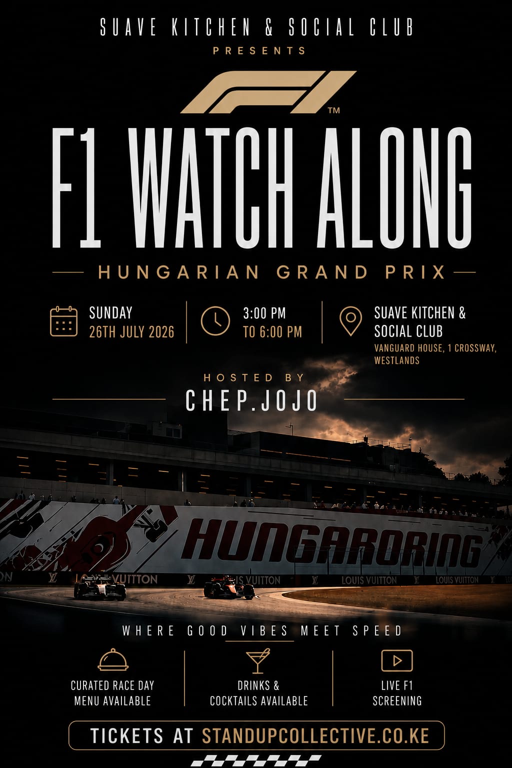 WESTLANDS: Fast Cars & Good Vibes F1 Hungarian GP Watch Party 26th July
