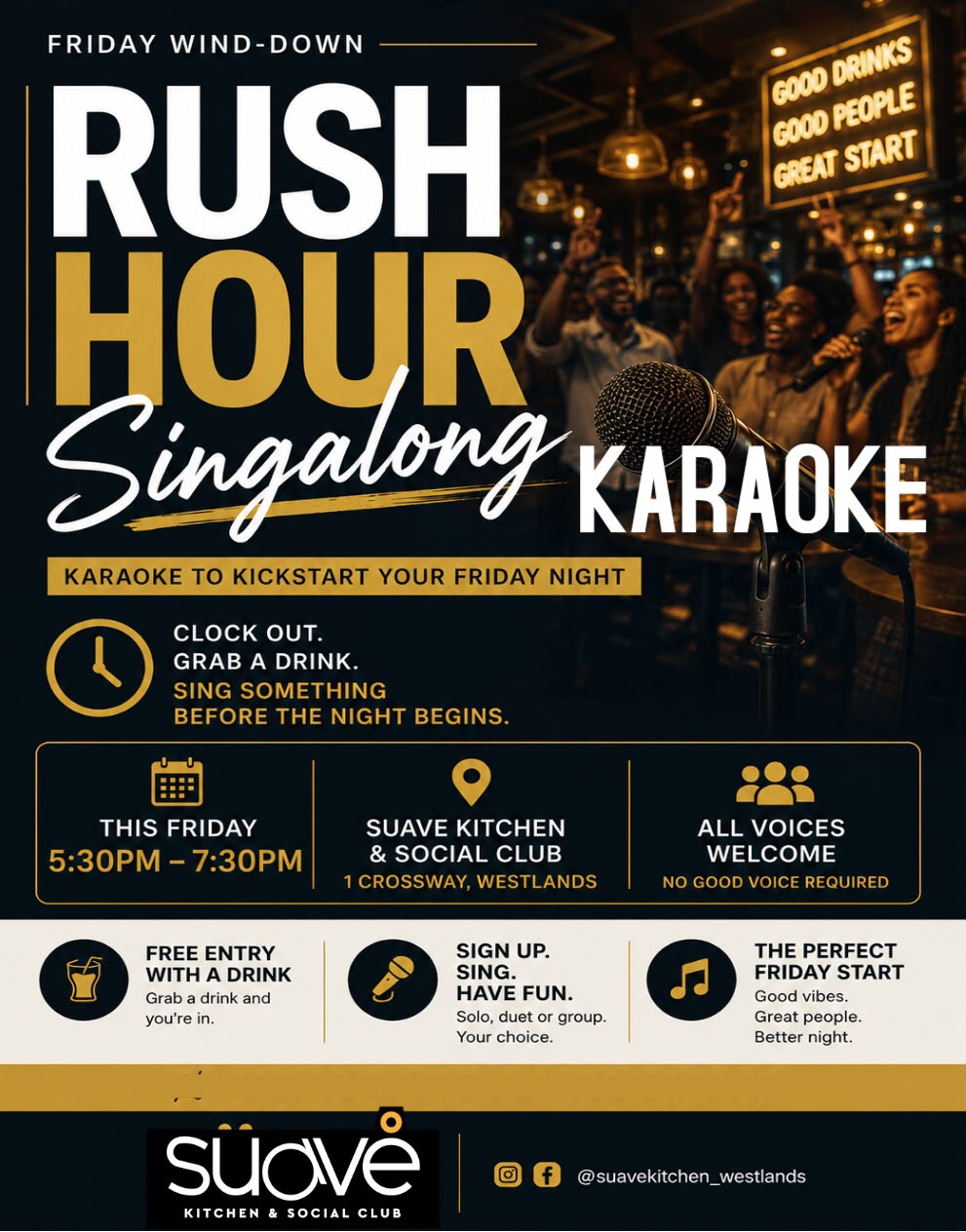 WESTLANDS: Rush Hour Karaoke 14th Aug