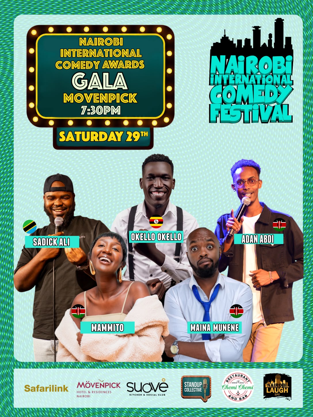 MOVENPICK: Nairobi International Comedy Awards Gala 29th Aug