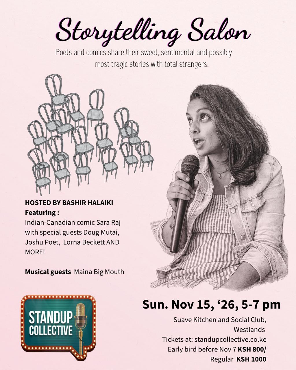 WESTLANDS: Storytelling Salon 15th November