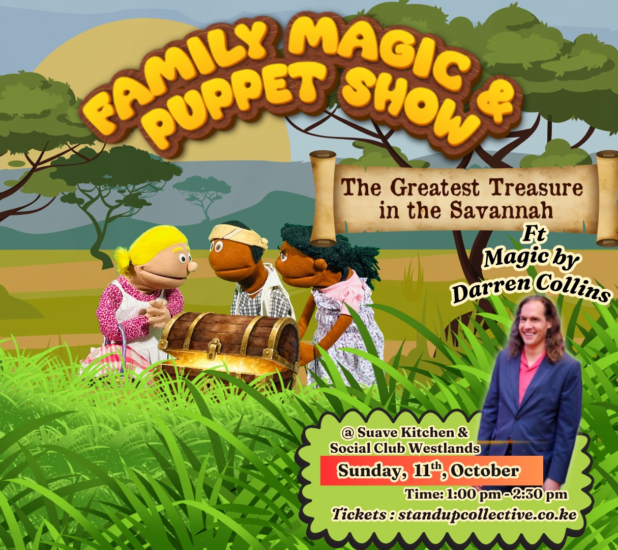WESTLANDS: Family Magic & Puppet Show 11th October