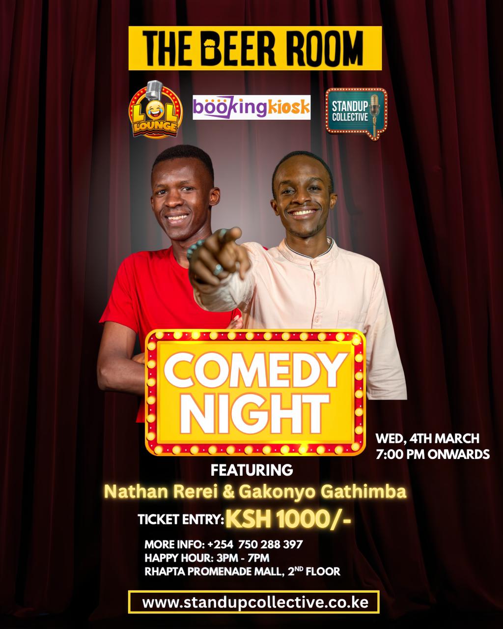 The Beer Room Comedy Night: 4th March